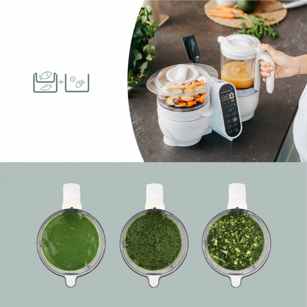 Robot de cuisine nutribaby+ industrial grey Babymoov