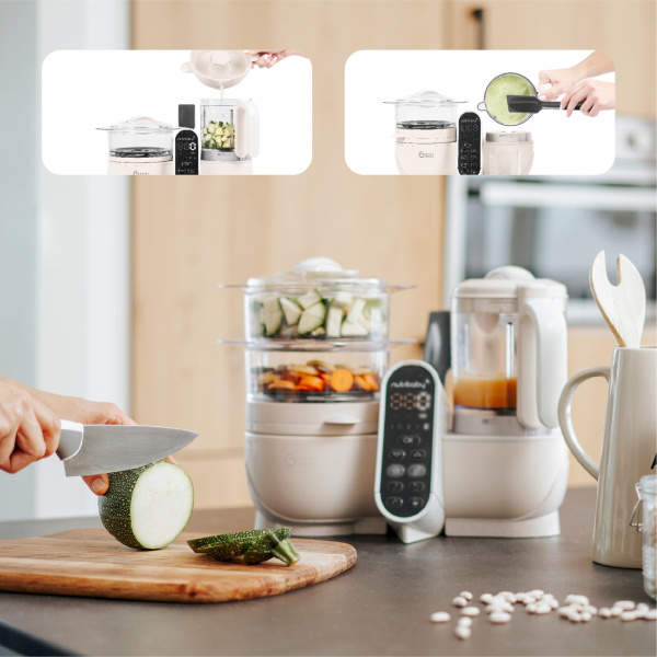 Robot de cuisine nutribaby+ industrial grey Babymoov