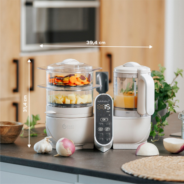 Robot de cuisine nutribaby+ industrial grey Babymoov