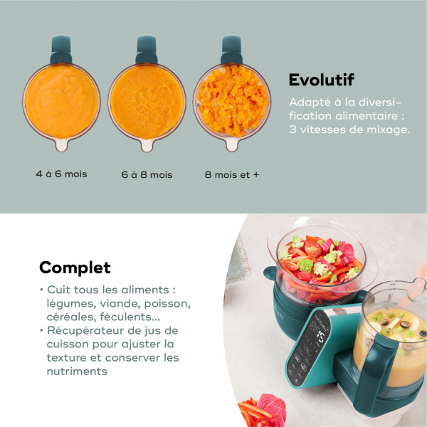 Robot nutribaby+ opal green Babymoov