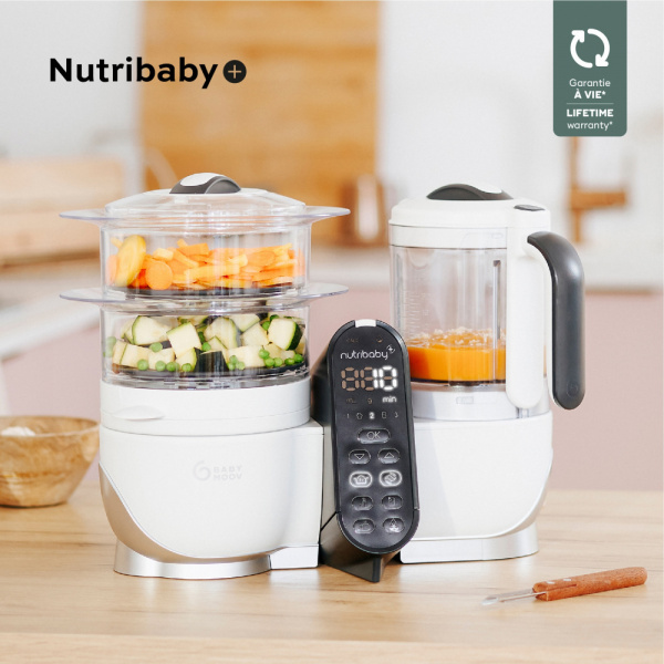 Robot nutribaby+ blanc + contenant isy inox Babymoov
