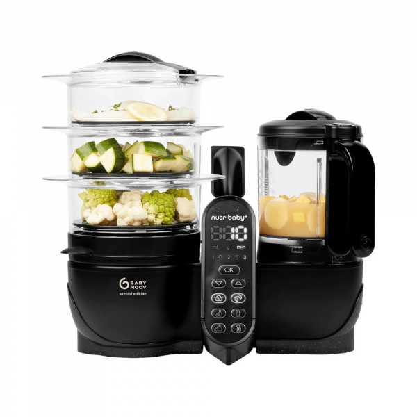 Robot culinaire multifonctions nutribaby + xl mineral black Babymoov