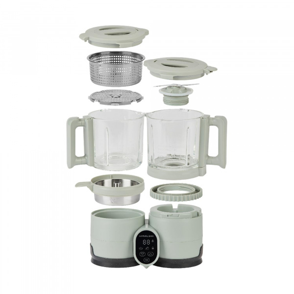 Robot cuiseur bébé nutribaby glass celadon green avec 2 babybols 250 ml Babymoov