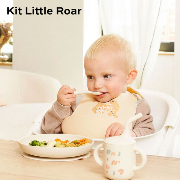 Coffret repas bébé deuxième âge little roar Babymoov