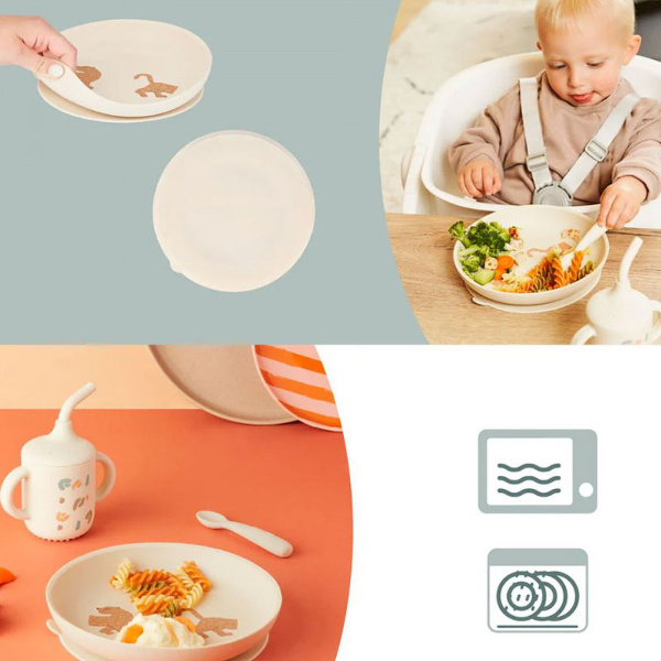 Coffret repas bébé deuxième âge little roar Babymoov