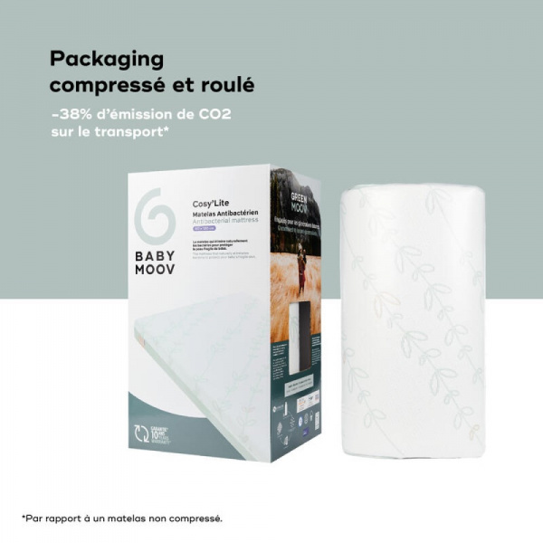 Matelas cosy'lite antibactérien 70 x 140 cm Babymoov