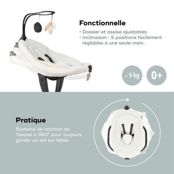 Balancelle swoon evolution curl white Babymoov