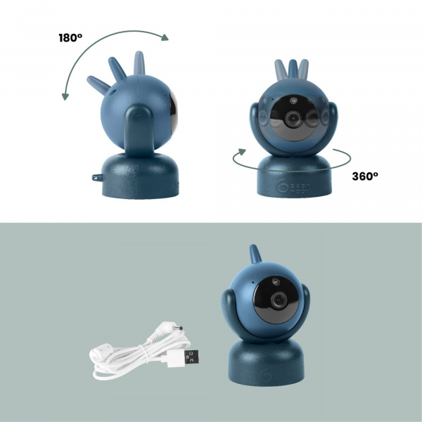 Babyphone vidéo yoo master+ hd avec caméra additionnelle Babymoov