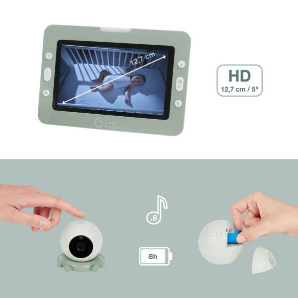 Babyphone vidéo yoo go+ hd avec caméra additionnelle Babymoov