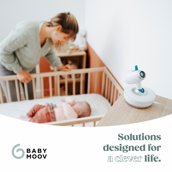 Babyphone vidéo yoo moov motorisé 360° Babymoov