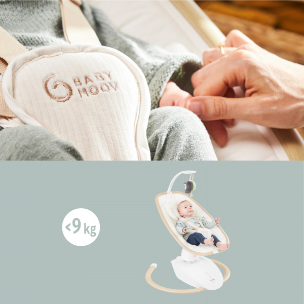 Balancelle bébé électrique swoon hoop sand Babymoov
