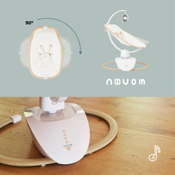 Balancelle bébé électrique swoon hoop sand Babymoov