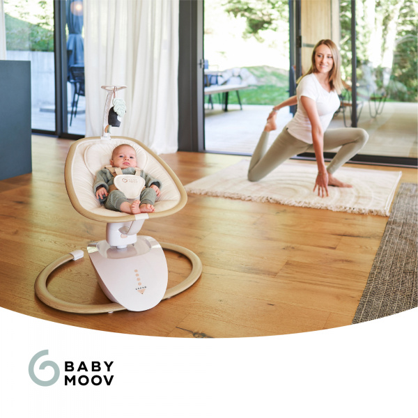 Balancelle bébé électrique swoon hoop sand Babymoov