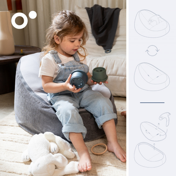 Transat bébé doomoo seat'n grow grey Babymoov