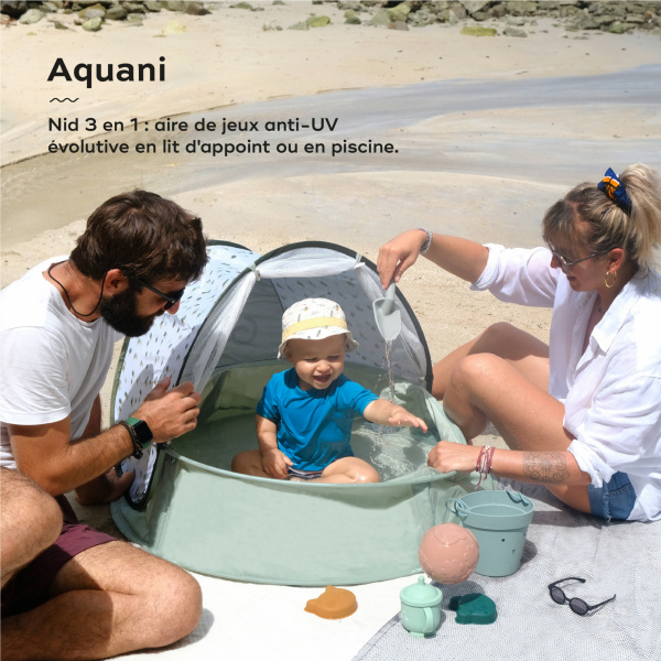 Tente de jeux anti-uv 3-en-1 provence aquani Babymoov