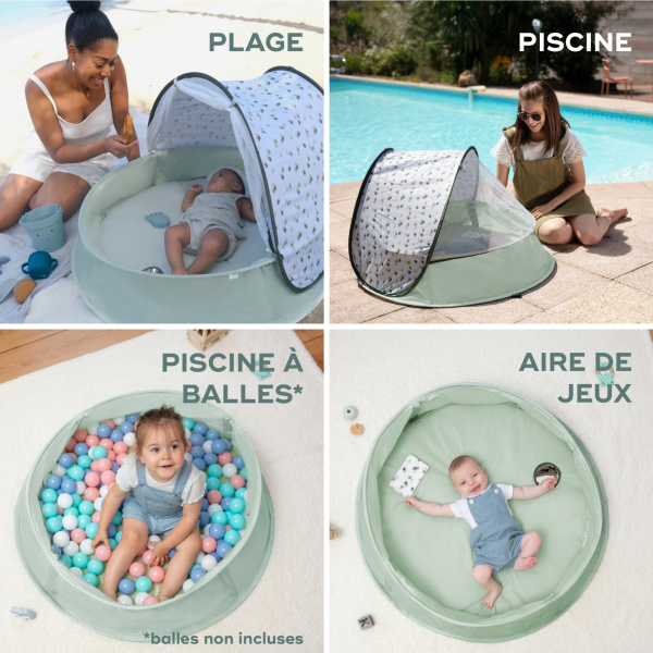 Tente de jeux anti-uv 3-en-1 provence aquani Babymoov