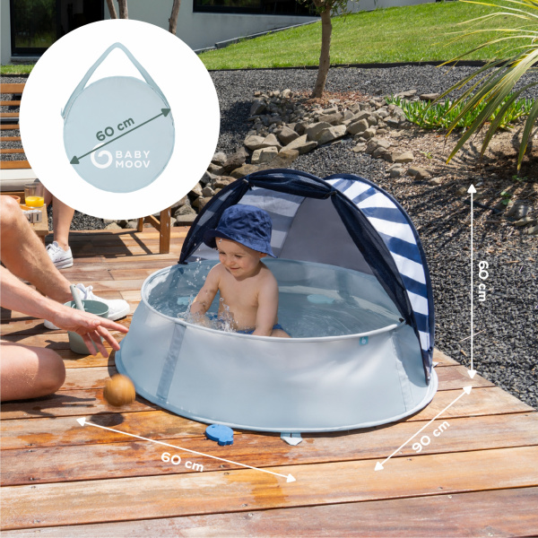 Tente de jeux anti-uv 3-en-1 aquani marinière Babymoov