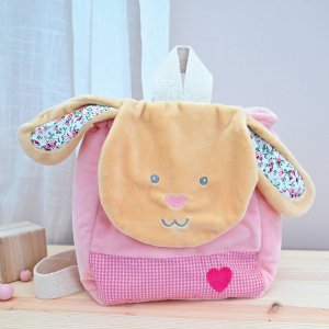 Sac à dos - lapin poupi rose Babynat