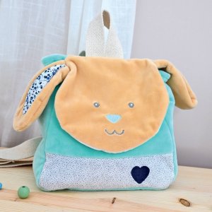 Sac à dos - lapin poupi marine Babynat