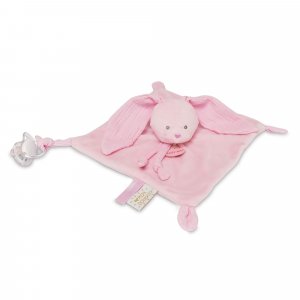 Doudou lapin misty rose Babynat