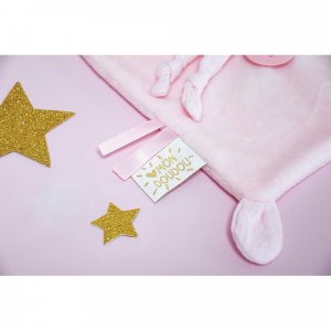 Doudou lapin misty rose Babynat