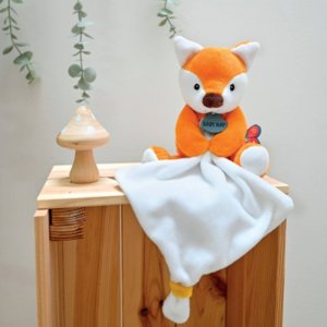 Pantin avec doudou balthazar le renard Babynat