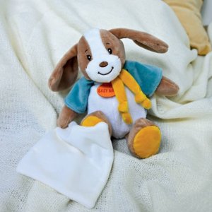 Pantin avec doudou lucien le chien Babynat