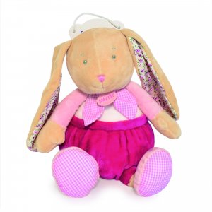 Pantin lapin poupi rose Babynat