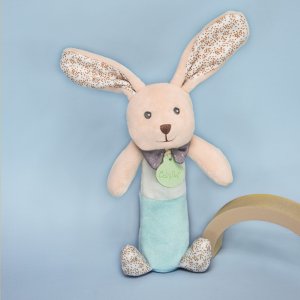 Hochet pouet lapin poupi nature Babynat