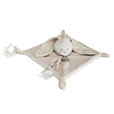 Doudou lapin mocca