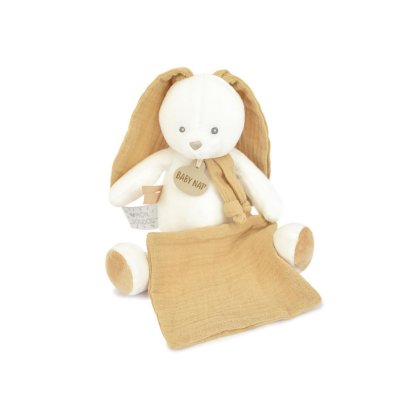 Pantin avec doudou lapin nougat