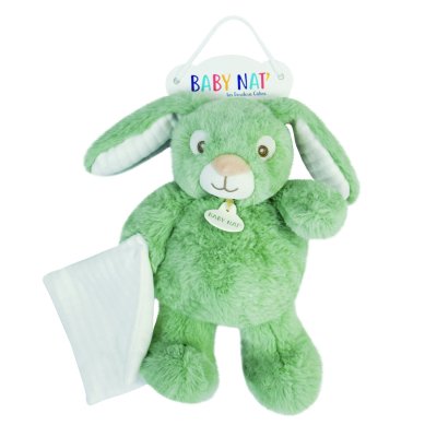 Pantin avec doudou malow - vert sauge