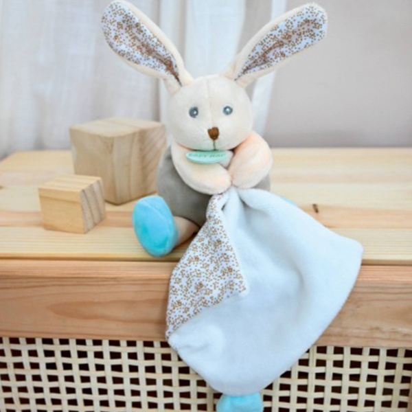 Pantin pm avec doudou lapin poupi nature Babynat