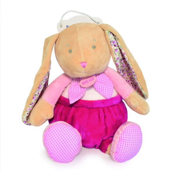 Pantin lapin poupi rose Babynat