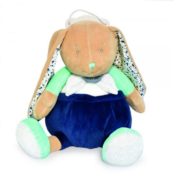 Pantin lapin poupi marine Babynat