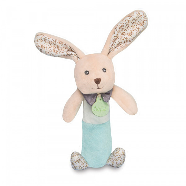Hochet pouet lapin poupi nature Babynat