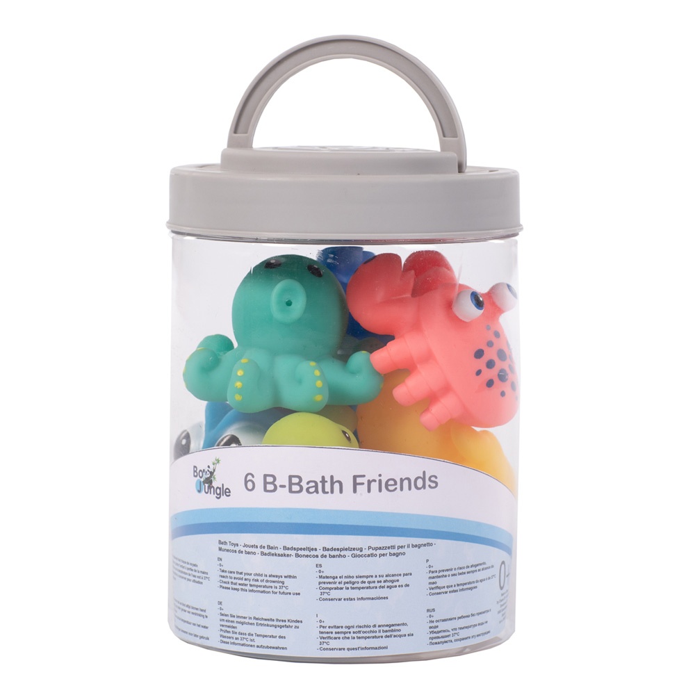 Lot de 10 jouets de bain rigolos splash pastel + sac de Badabulle sur  allobébé