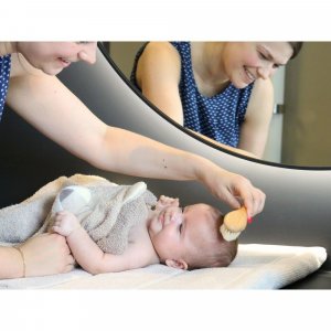 Lot de 3 brosses de soins pour bébés en bois naturel Bo jungle