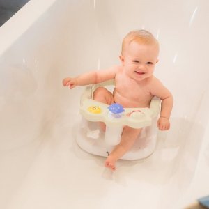 Siège de bain bébé sécurisé avec jouets intégrés dune Bo jungle