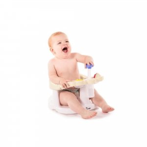 Siège de bain bébé sécurisé avec jouets intégrés dune Bo jungle