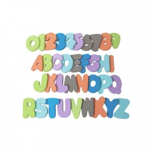 Chiffres et lettres en mousse Bo jungle