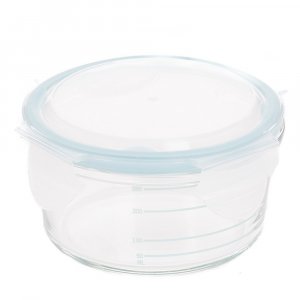 Bols de conservation verre 280ml blanc, gris et bleu Bo jungle