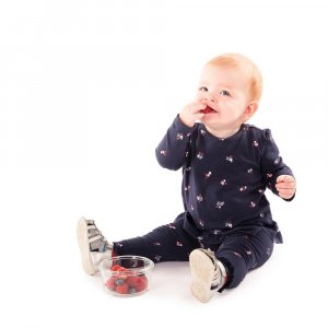 Bols de conservation verre 280ml blanc, gris et bleu Bo jungle