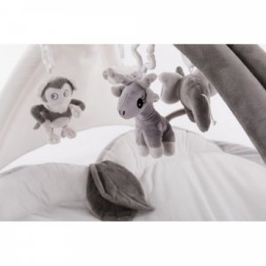 Tapis d'éveil pomme gris Bo jungle