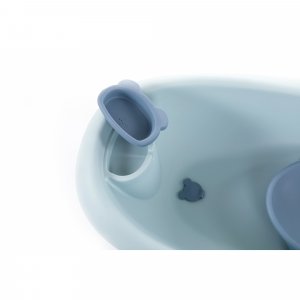 Baignoire ourson bleu pastel + support de baignoire Bo jungle