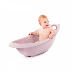Baignoire ourson rose pastel + support de baignoire Bo jungle