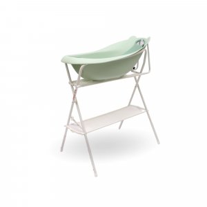 Baignoire ourson vert sauge + support de baignoire Bo jungle