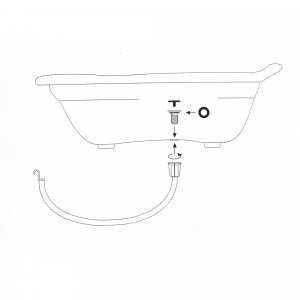 Tuyau de vidange baignoire ourson Bo jungle