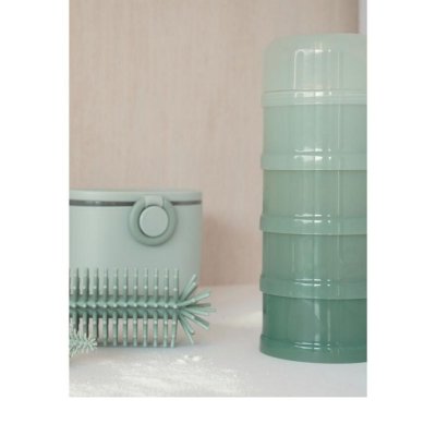 Boîte doseuse de lait 4 compartiments jade
