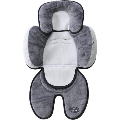 Coussin réducteur de lit 3 en 1 blanc et gris